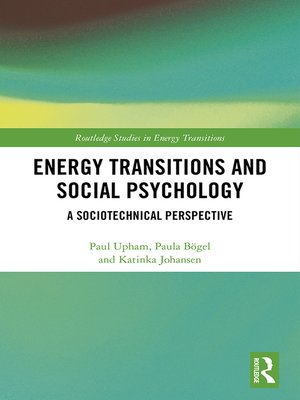 cover image of Energy Transitions and Social Psychology